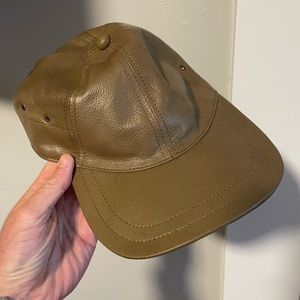 Brown Leather Hat